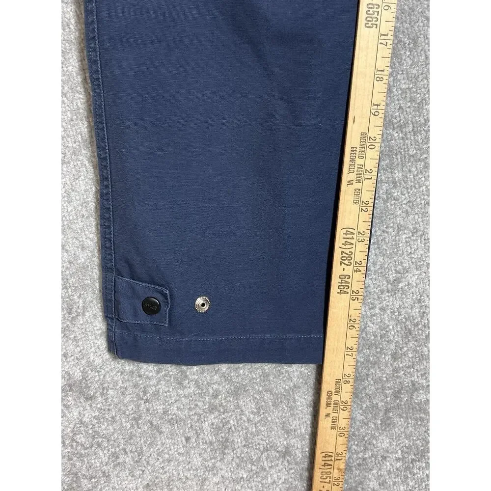 Vintage Genuine Sonoma Cargo Tactical Pants Boys Size 32H Husky Blue Pockets NWT